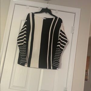 Calvin klein black and white sweater